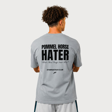 Pommel Horse Hater Tee Light Asphalt – Pure Gymnastics Statement-Shirt