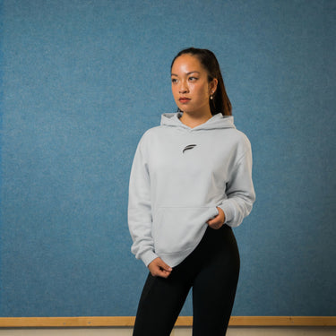 Pure Essentials Hoodie Light Asphalt – Damen Oversized Hoodie für Gymnastik-Training