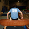 Pommel Horse Hater Tee Baltic Blue – Pure Gymnastics Statement-Shirt