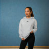 Pure Essentials Hoodie Light Asphalt – Damen Oversized Hoodie für Gymnastik-Training